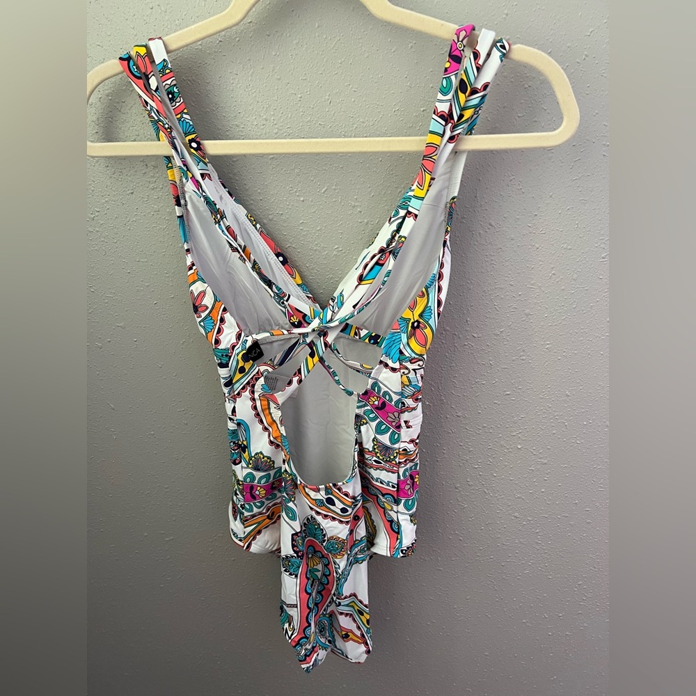 La Blanca Women's Pave The Way Multi Strap Cross Back One Piece Swimsuit New - Picture 4 of 7